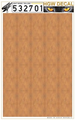 HGW 532701 1:32 gelb helles Holz - transparent - (OHNE GITTER) A4 Blatt