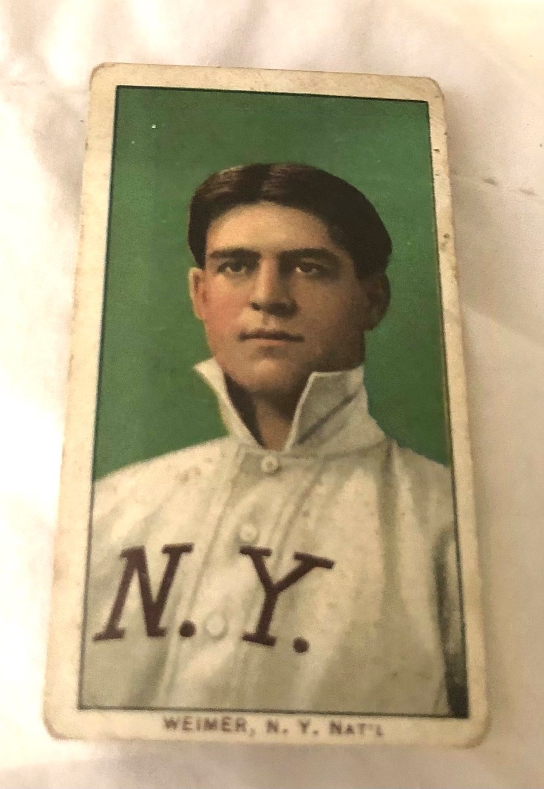 1909 T206 Piedmont JAKE WEIMER Portrait Good