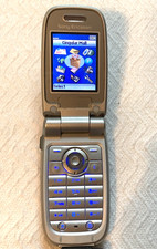 Vintage Sony Ericsson Z525a Flip Phone - Blue/Silver Cingular/AT T W/ Charger