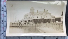 Wood's Hole MA Building AI Ident Architecture Vintage BW Photo Snapshot #1