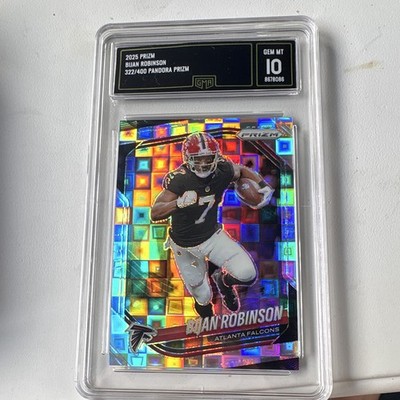 Panini 2025 Prizm Bijan Robinson Falcons #96 Pandora Prizm /400 GMA 10
