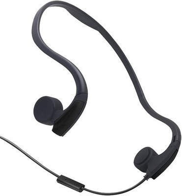 Bone Conduction Wired Headphones with Noise Cancelling Mic 3.5Mm Connector Sweat