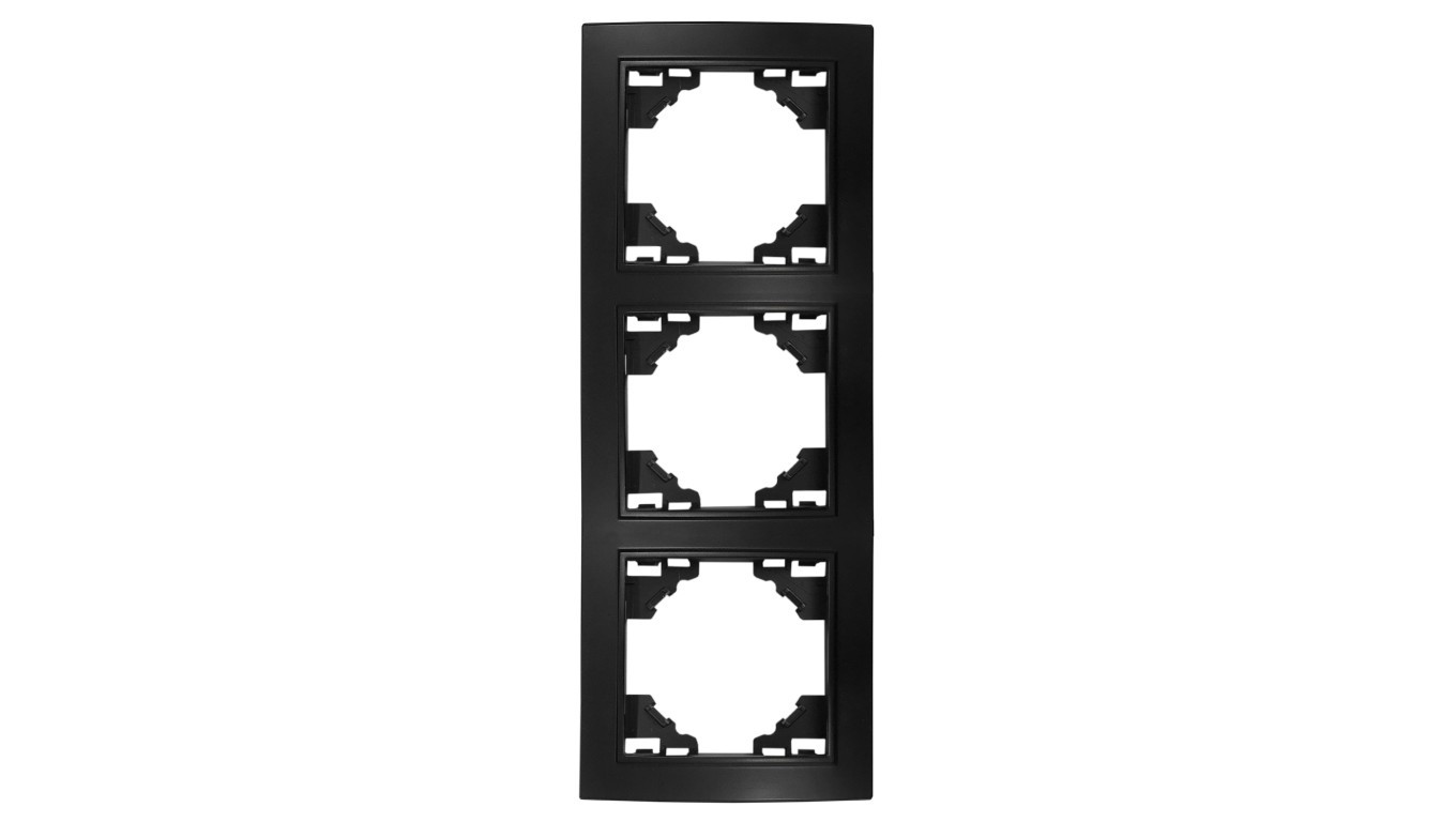 Quadra Triple Frame Vertical Matte Black QR-B-R3-VERTICAL