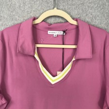 Sincerely Jules Polo Shirt XL Pink Tennis Preppy Pickleball Performance Golf