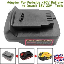 Adapter For Parkside x20V Battery Convert to For Dewalt 18V 20V Cordless Tools