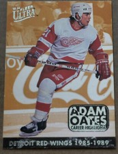 1993-94 Fleer Ultra Adam Oates Career Highlights Hockey Card #4 Red Wings