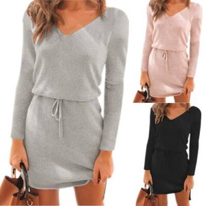 v neck jumper dress uk