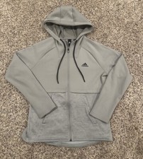 Adidas Climawarm Running Full-zip Hoodie Gray size M