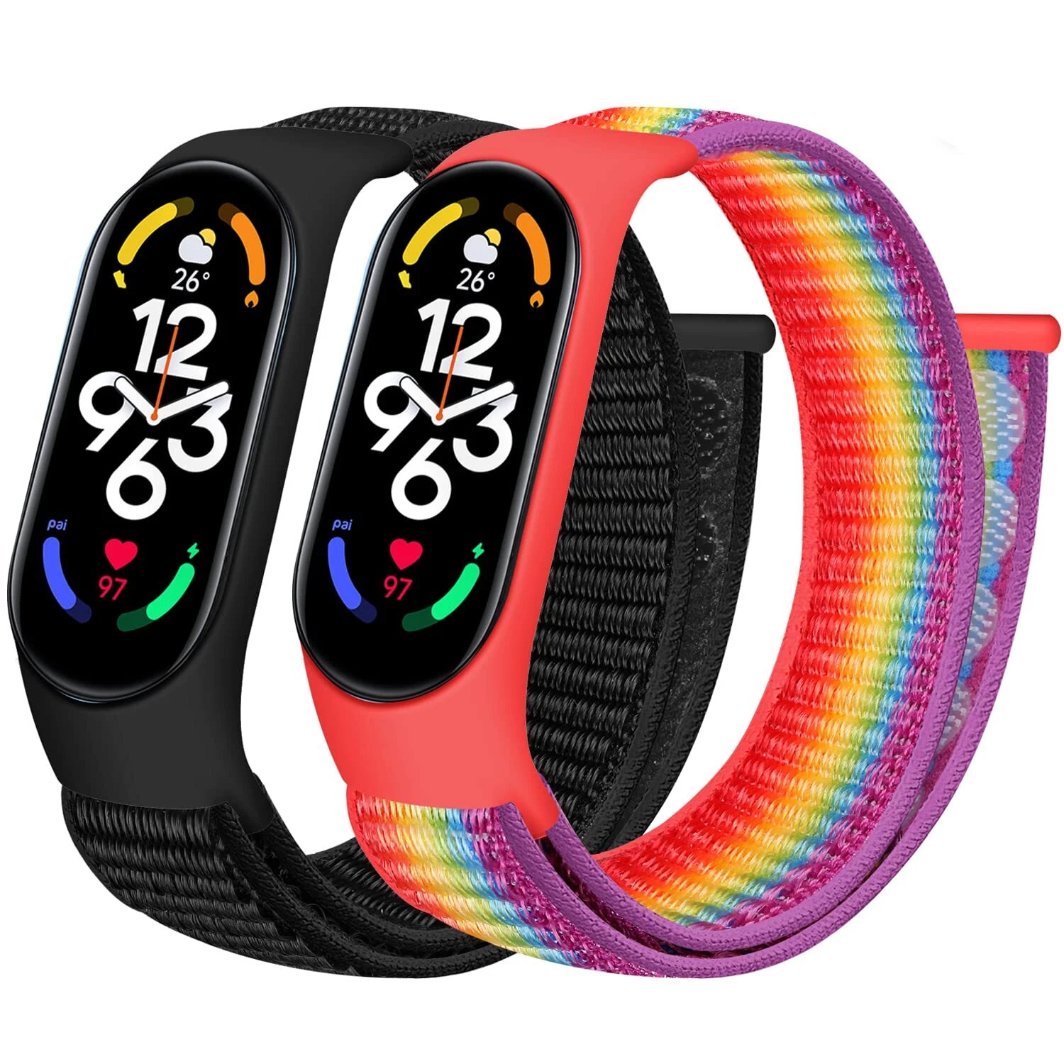 VETEMENTS Bracelets en nylon compatibles avec Xiaomi Mi Band 7 6 5NFC 4 3 band Amazfit ...