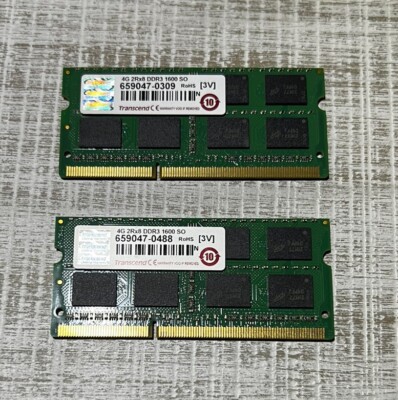 Transcend 4GB 2Rx8 DDR3 1600 Laptop Ram MEMORY