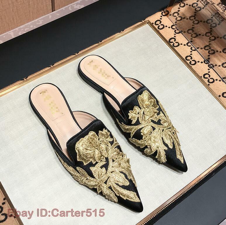 PANTOFOLA D’ORO Mocassino donna caldo vera pelle senza schienale ciabatte moda scarpe casual nuovo