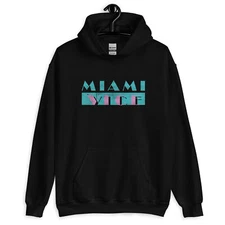 Miami Vice-Inspired Distressed Logo Unisex Heavy Blend Hoodie S-5XL