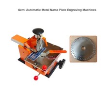 Semi-automatic metal nameplate engraving machine nameplate marking machine-