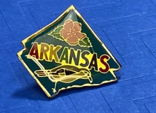 Arkansas State Apple Blossom & Northern Mockingbird Keychain - Key Ring Chain 