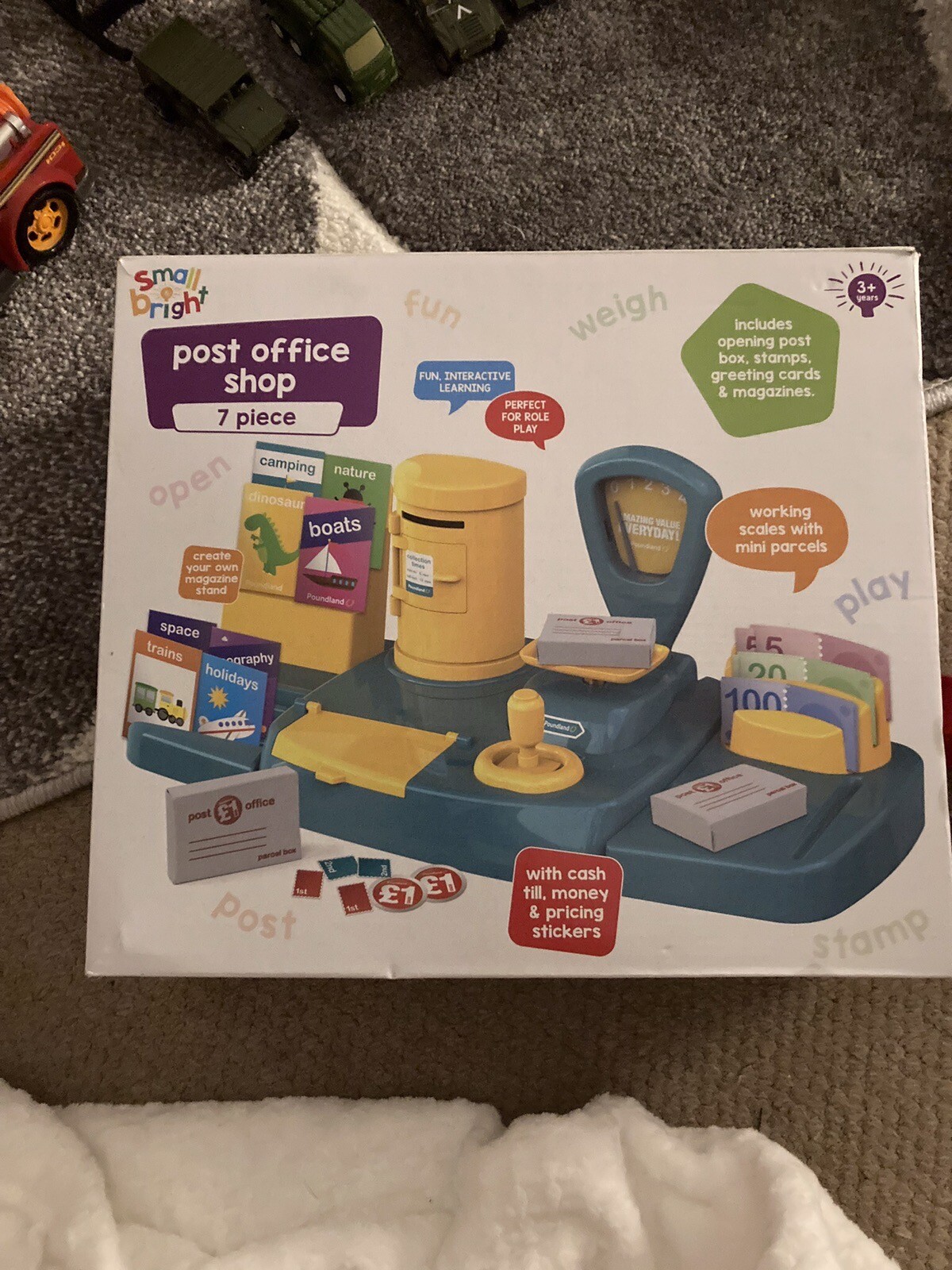 Childrens toy post office set, complete as shown on the box eBay