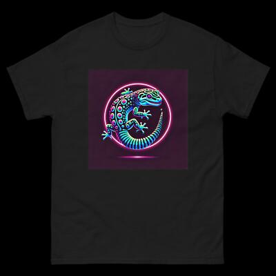 Neon Leopard Gecko Shirt Mustard -  Pet T Shirt - Unique 728