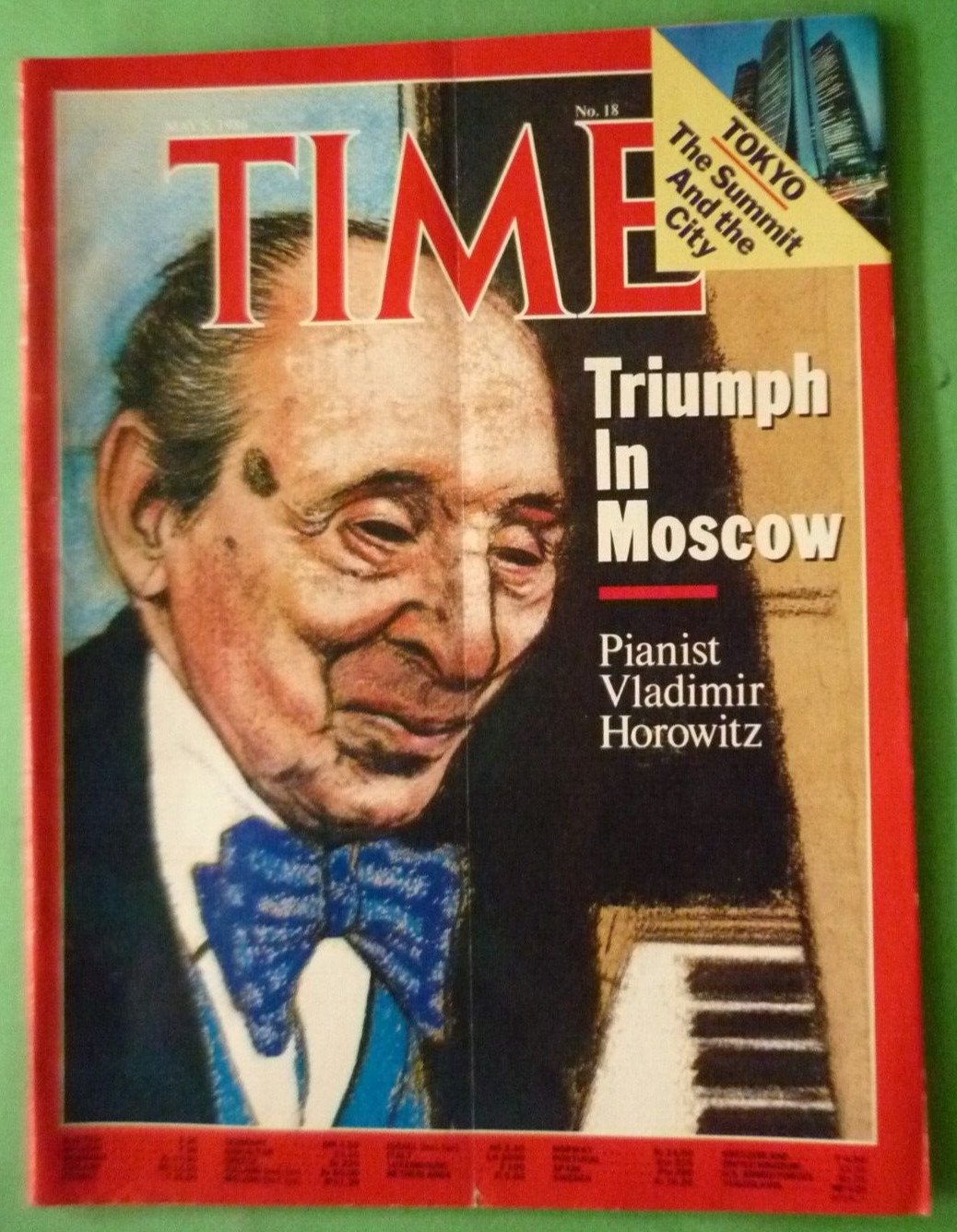 Vladimir Horowitz Pianist Time 1986 May 5, Magazine Triumph In Moscow