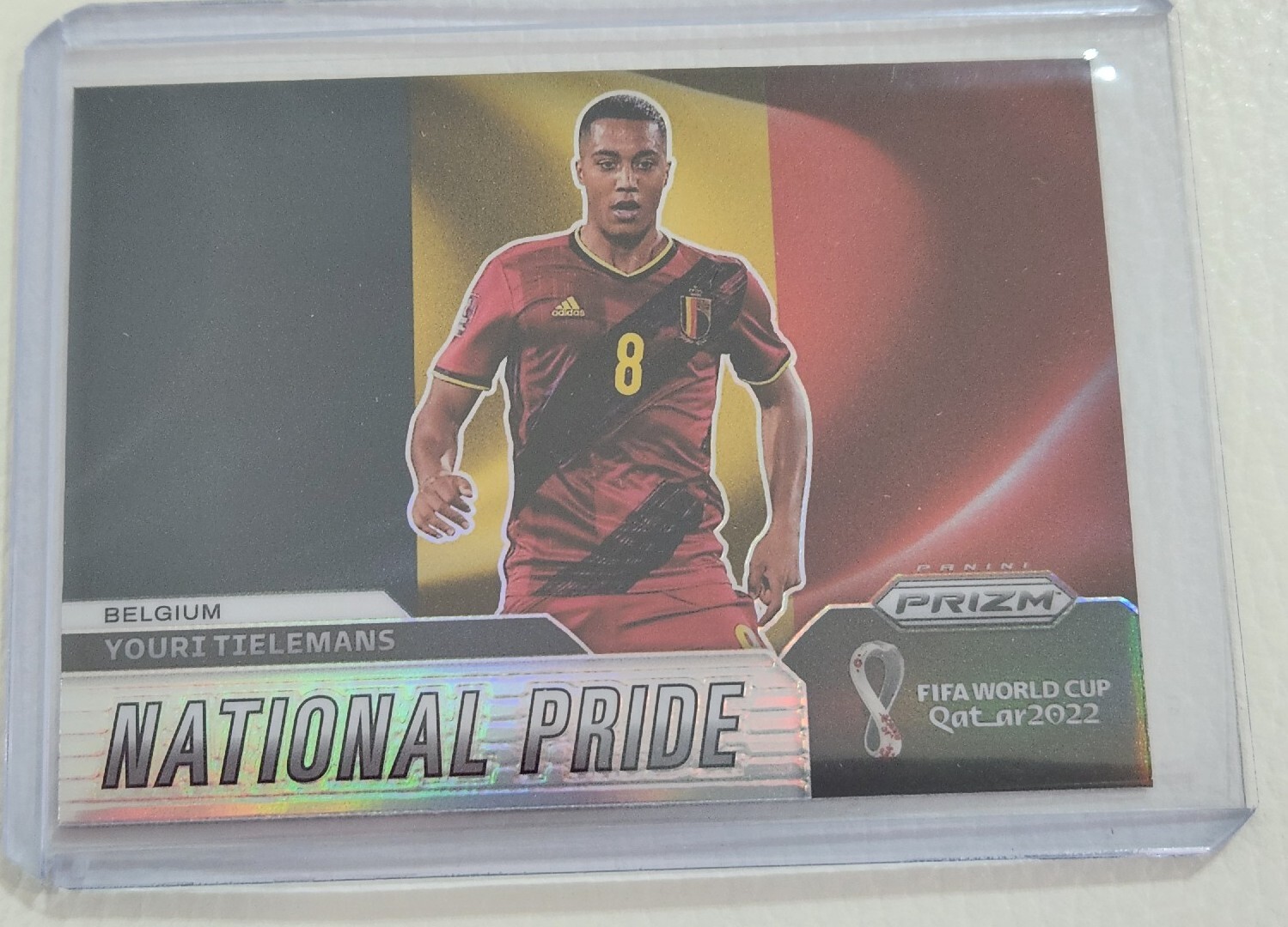 2022 Panini World Cup Prizm Youri Tielemans National Pride Silver Belgium🔥