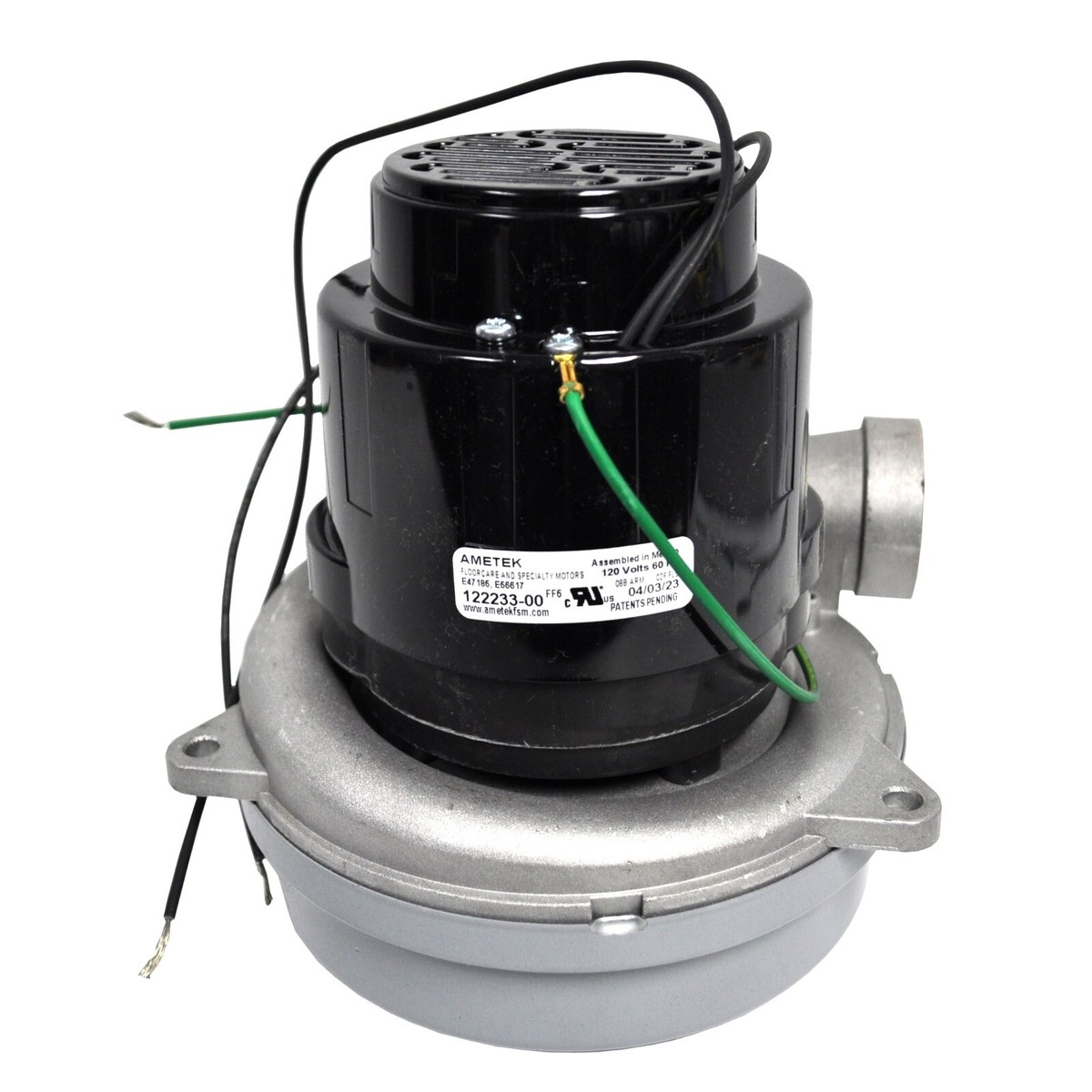 Ametek Lamb 6.6 Inch 120 Volt 2 Stage Tangential Output Vacuum