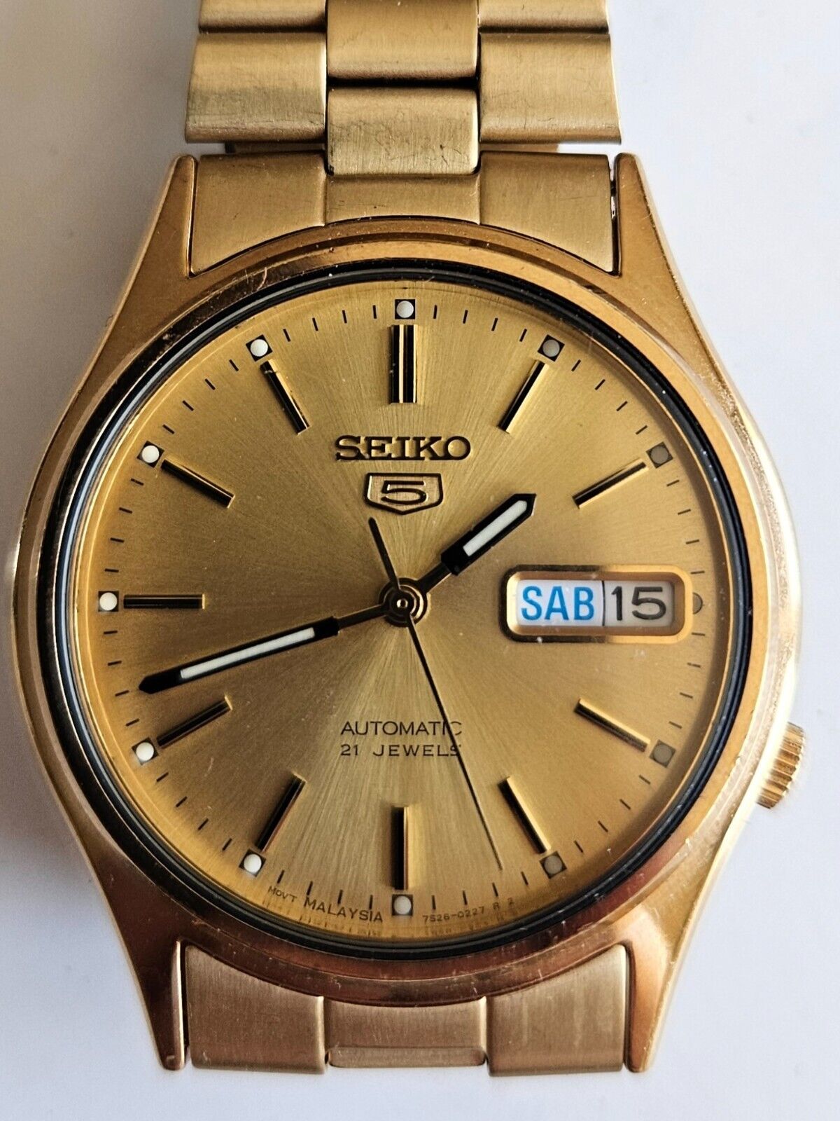 Seiko 5 Sports Men's Black Watch 7S26-3040 sale | eBay