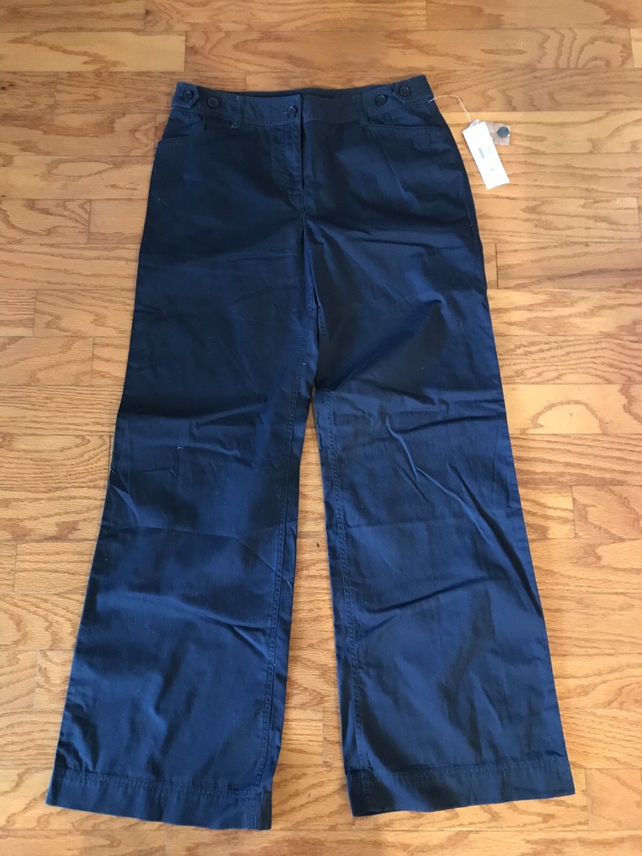 【oan】Damage Medium Blue Pants JONES NEW YORK, Signature, Size 10, Navy Blue Pants, with 32