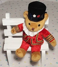 10" Keel Toys Royal Beefeater Tower Of London Guard Teddy Bear Plush Toy Vintage