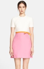  Valentino Tricolor Crepe Dress ( Size US 4) 