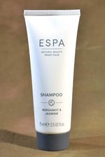 ESPA Bergamot and Jasmine Shampoo 75ml Tube Brand New Foil Sealed Travel
