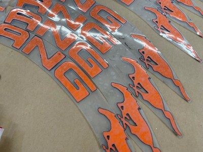 *CLEARANCE ITEM* - ''MUSTANG'' - 1.25'' For 18'' 19'' 20'' Wheels - (8 Pcs) - ORANGE