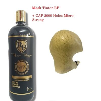 Toner Luminous BLACK Mask 1000ml Robson Peluquero + CAP Micro Strong 2000...