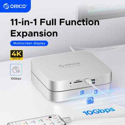 ORICO StudioLink 10Gbps Type-C Docking Station 4K 60Hz HDMI-Compatible USB3.0