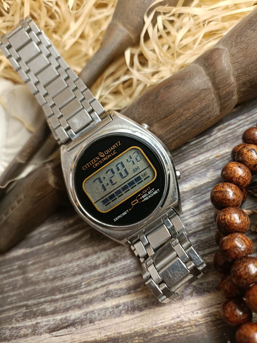 AUTHENTIC QUARTZ LC DIGITAL JAPAN MEN'S 4-096371K VINTAGE AUTHENTIC QUARTZ LC DIGITAL JAPAN MEN'S 4-096371K VINTAGE