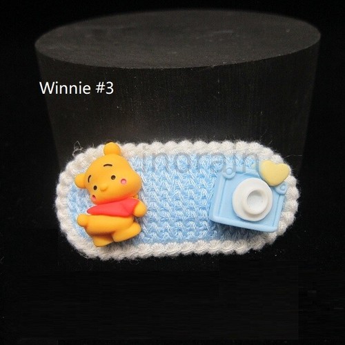 Disney Princess Winnie the Pooh Crochet BB Hair Clip Children Kids Girls - Picture 12 of 24