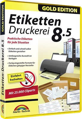 Etiketten Druckerei 8.5 - QR & Barcodes, Adressetiketten uvm. - Download Version