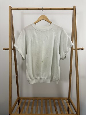 VTG Paper Thin Burnout Worn WIP Sleeveless Boxy Sweatshirt Size 1X