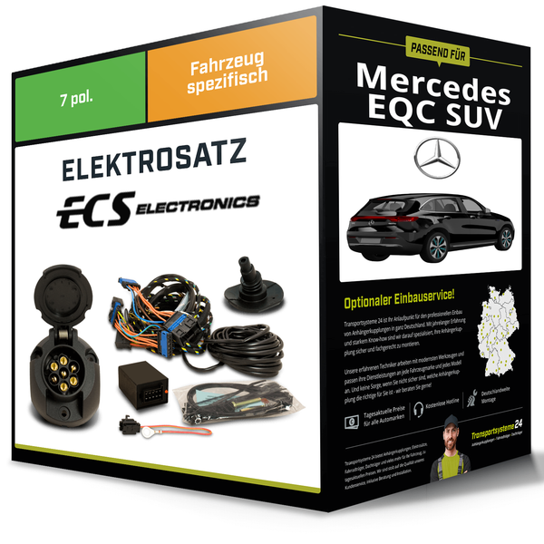 Elektrosatz 7-Pol Spezifisch für Mercedes EQC SUV 05.2019-07.2023 NEU-image