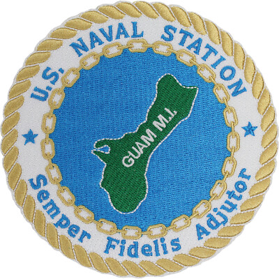 U.S. Naval Station Guam Patch (4 1/2'' ) P7061