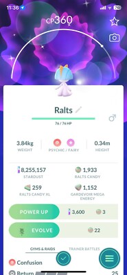 SHINY  PURIFIED TEAM ROCKET RALTS!!! - PKMN GO!!! - NON REGISTERED!!!