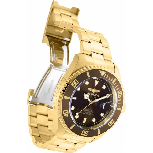 Invicta Men's Watch Pro Diver Automatic Desert Sand Dial Yellow Gold Steel 35725 - 第 2/3 張圖片