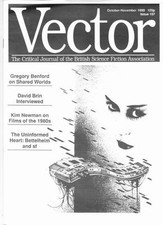 Fanzine VECTOR #157 CRITICAL JOURNAL OF THE BRITISH SCIENCE FICTION ASSO...