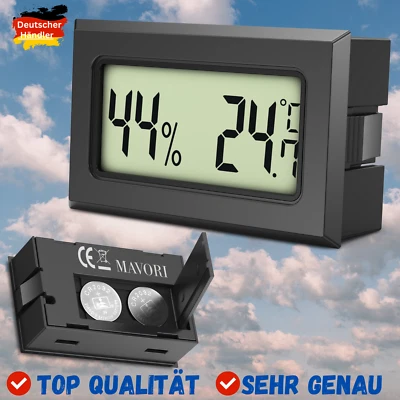 MAVORI Thermometer Hygrometer Thermo-hygrometer mini Luftfeuchtigkeit Temperaturmesser
