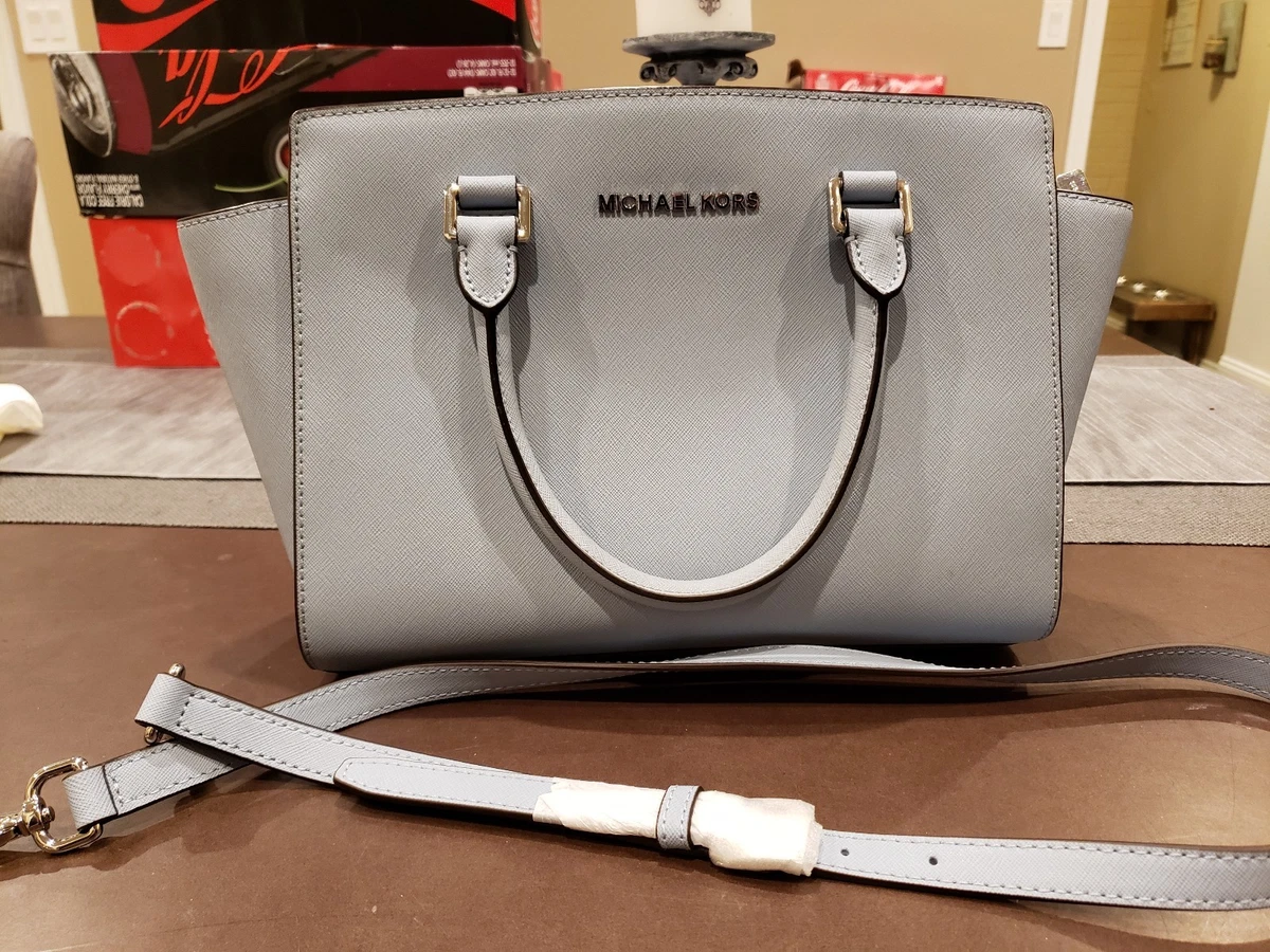 Michael Kors Pale Blue Saffiano Leather Multifunction Travel Tote Bag –  Design Her Boutique