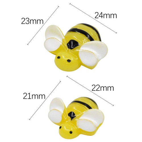 2-pak Etui na telefon komórkowy Nakrycie głowy Flatback Charms Diy Bee Decor - Zdjęcie 4 z 12