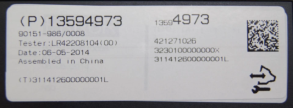 Chevrolet Corvette C7 2014-2015 módulo de control de temperatura nuevo OEM 13594973 Foto 4 de 4