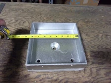 Post Base, Anchored 8x8, rough cut, Heavy Cast Aluminum  MADE IN USA