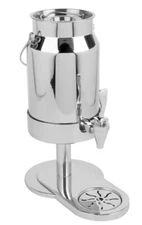 Vollrath 4635110 5 qt Milk Dispenser , Pedestal Base, Stainless, slightly used.