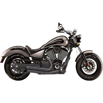 Sistema de escape Bassani Black Pro Street Turn-Out para Victory 06-16 Foto 2 de 2
