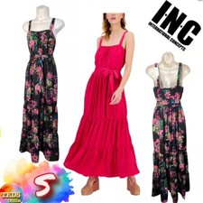 NWOT INC Internationsl Concepts Women's S Tiered Maxi Dress Flora