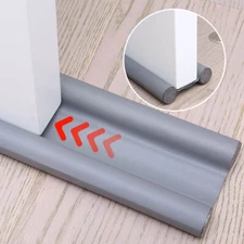 Under Door Leather Bottom Seal Strip Stopper Adjustable Soundproof Door Strip
