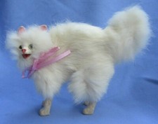 BRU KESTNER JUMEAU BLEUETTE FRENCH FASHION DOLL CAT FUR COMPANION GERMANY LBL 8"